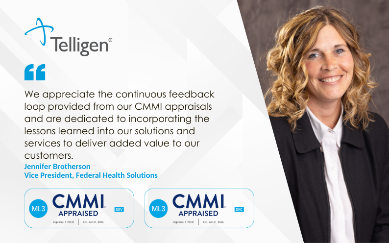 Telligen Appraised at CMMI Maturity Level 3